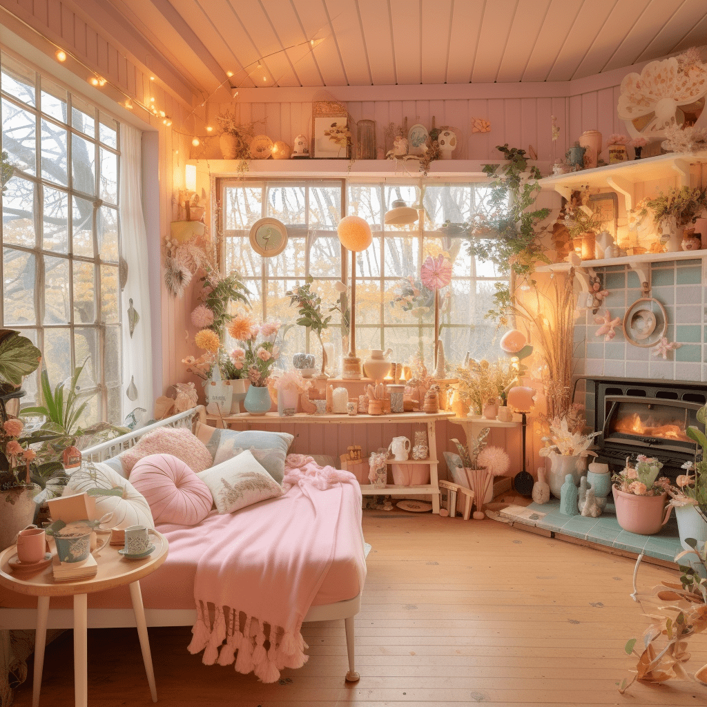 pink cottagecore aesthetic