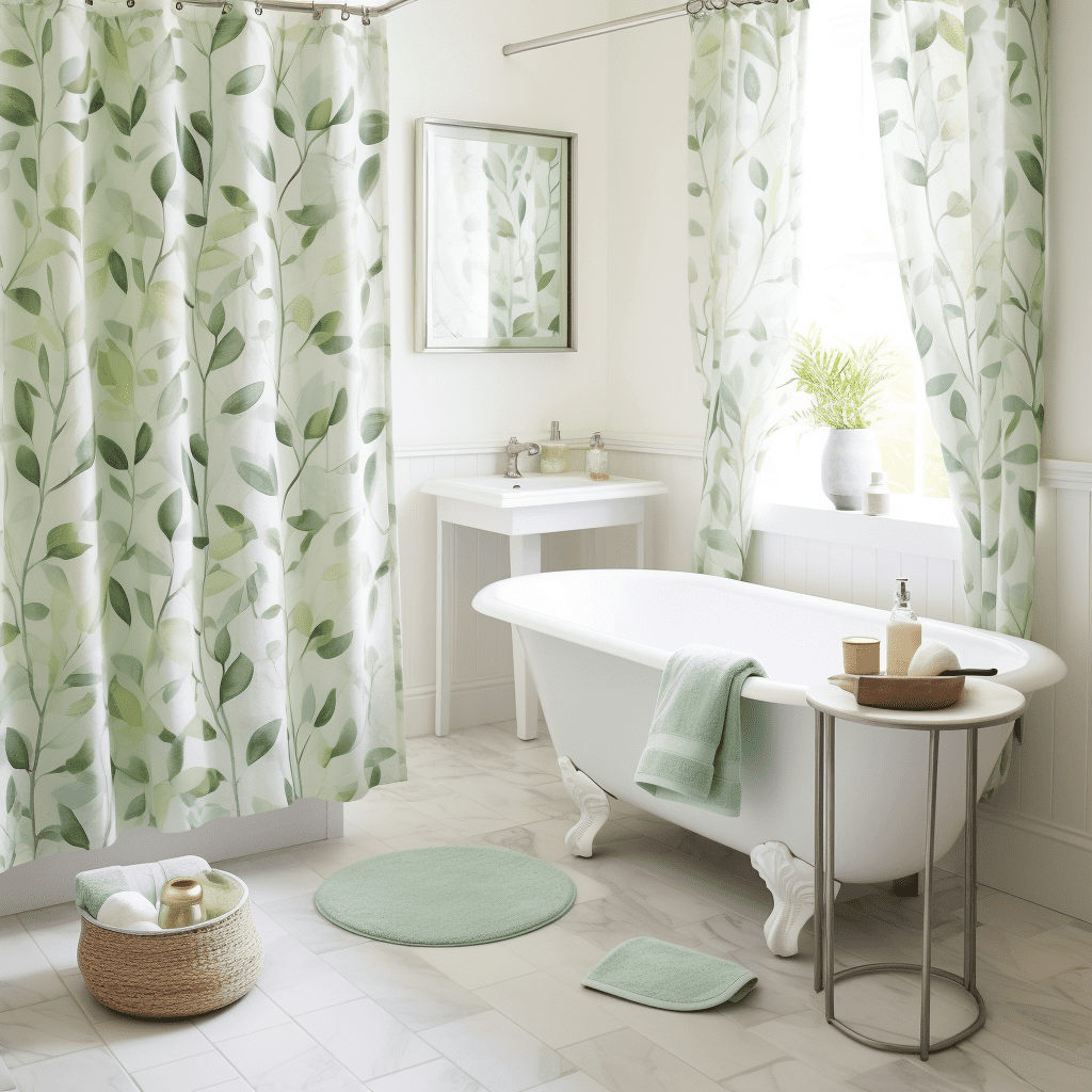 cottagecore shower curtain