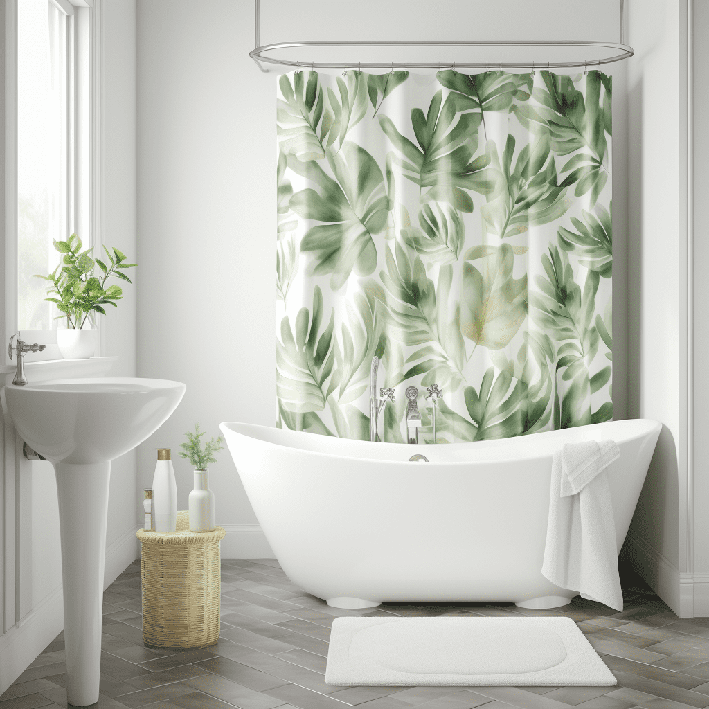 cottagecore shower curtain