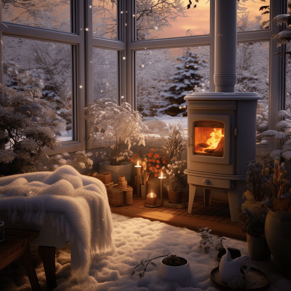 Winter Dark Cottagecore home