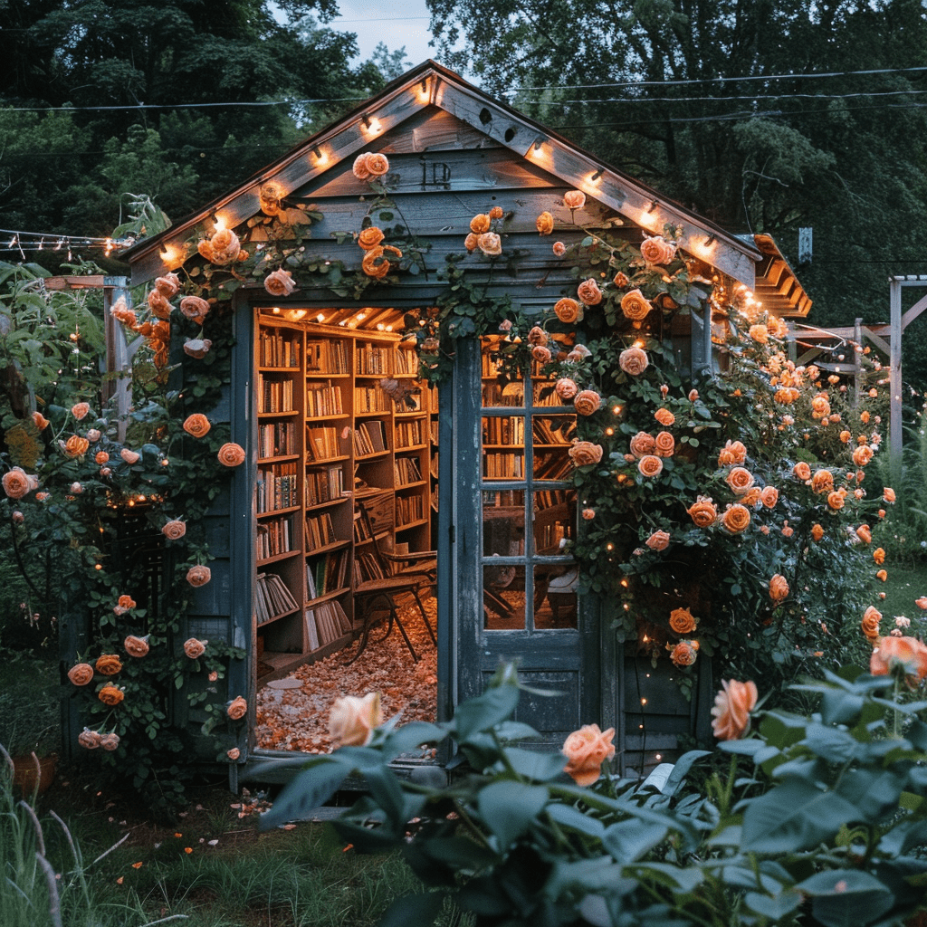 cottagecore library