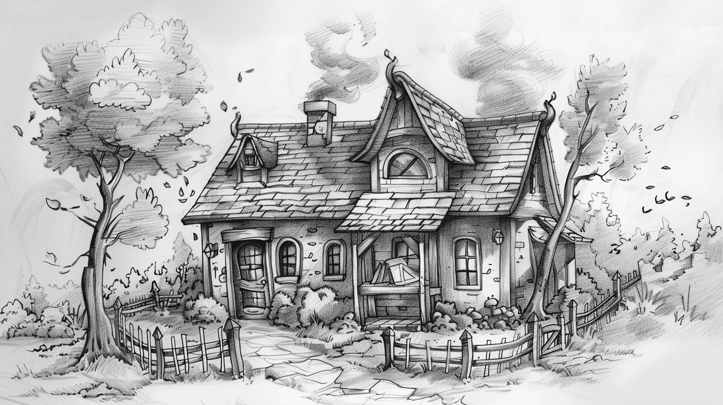 cute cottagecore drawing