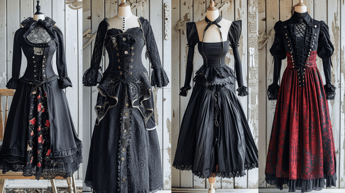 goth cottagecore clothes