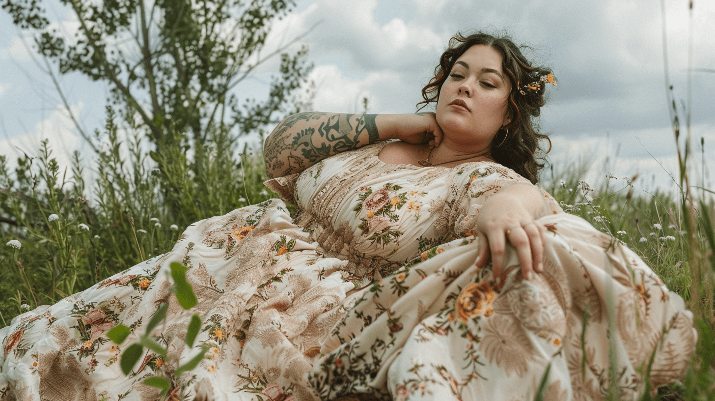 Plus Size Cottagecore Dresses