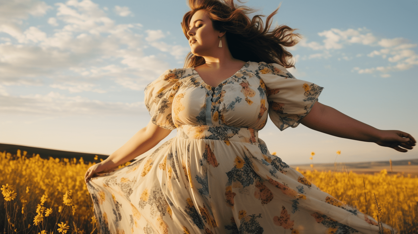 Outfits cottagecore dresses plus size