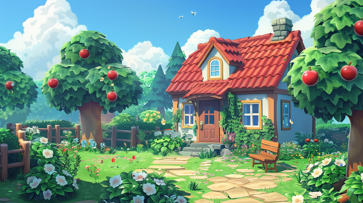 cottagecore animal crossing island