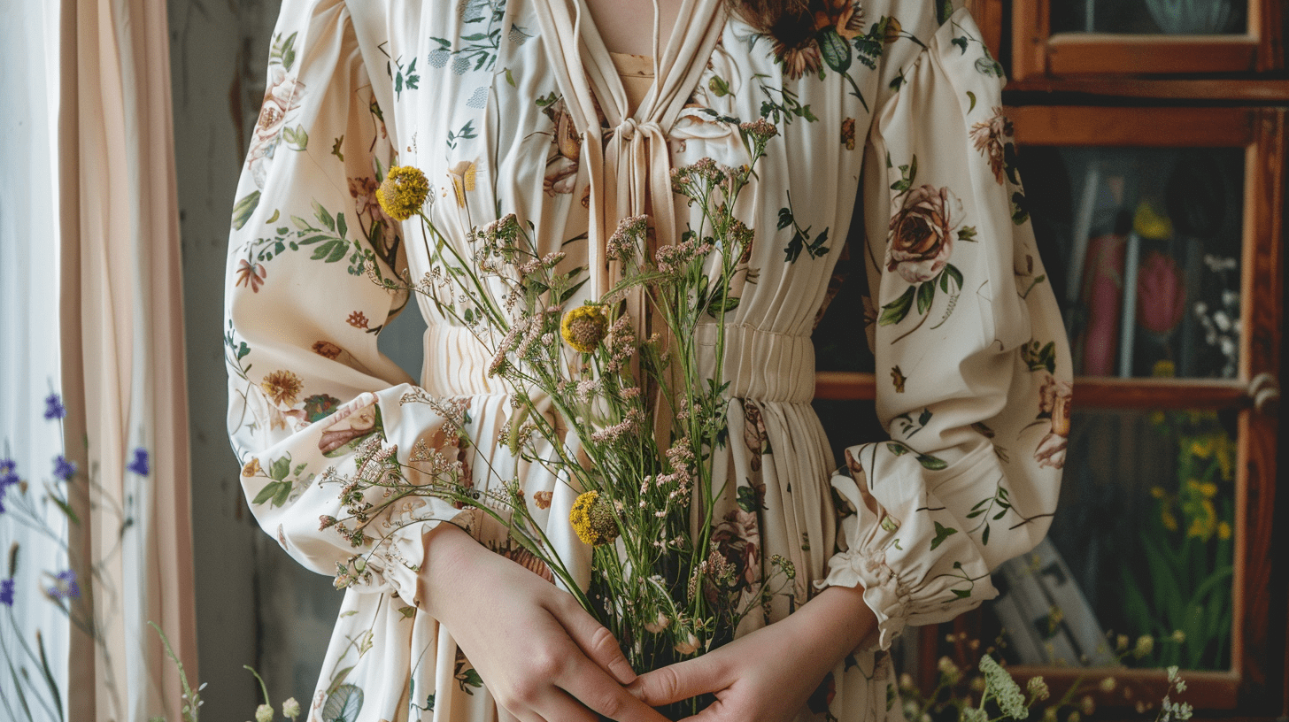 cottagecore midi dress