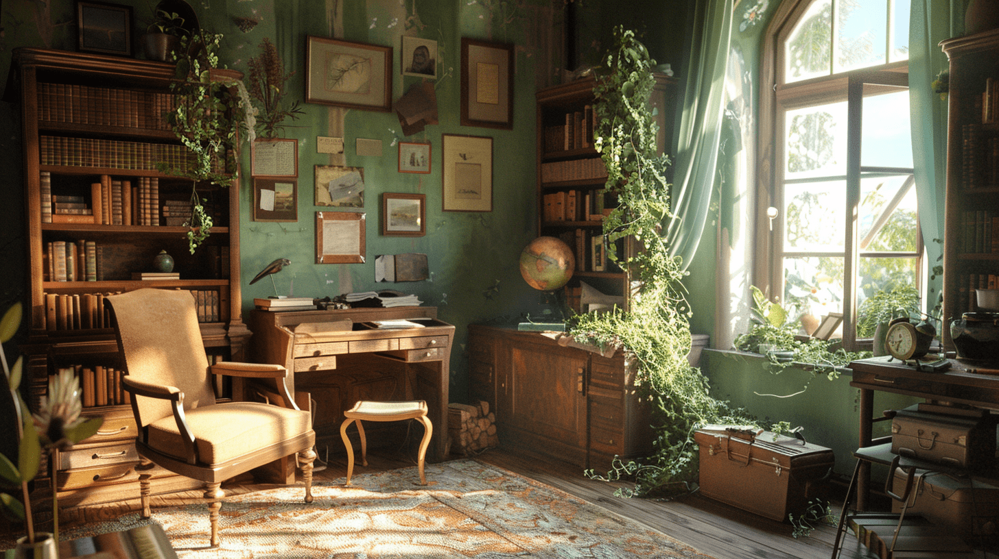 cottagecore office