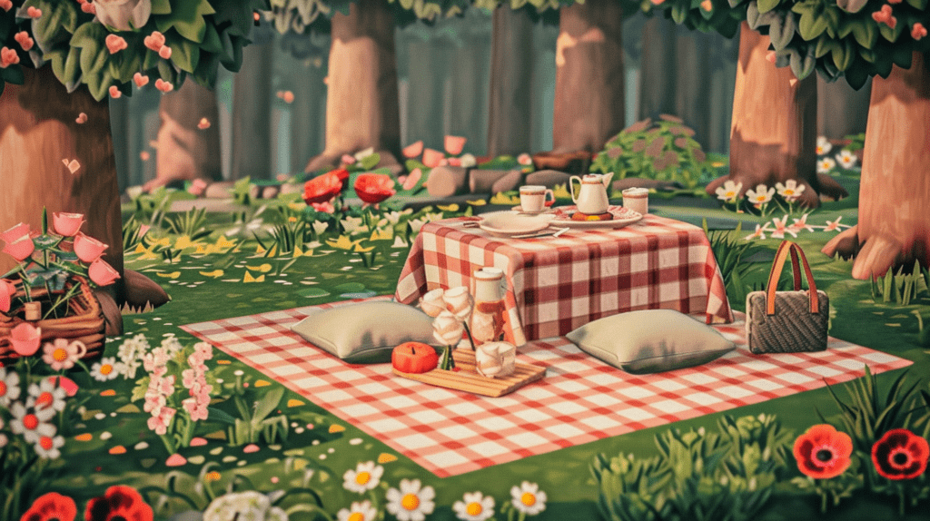 Crafting the Ultimate Cottagecore Picnic Blanket for Your ACNH Island