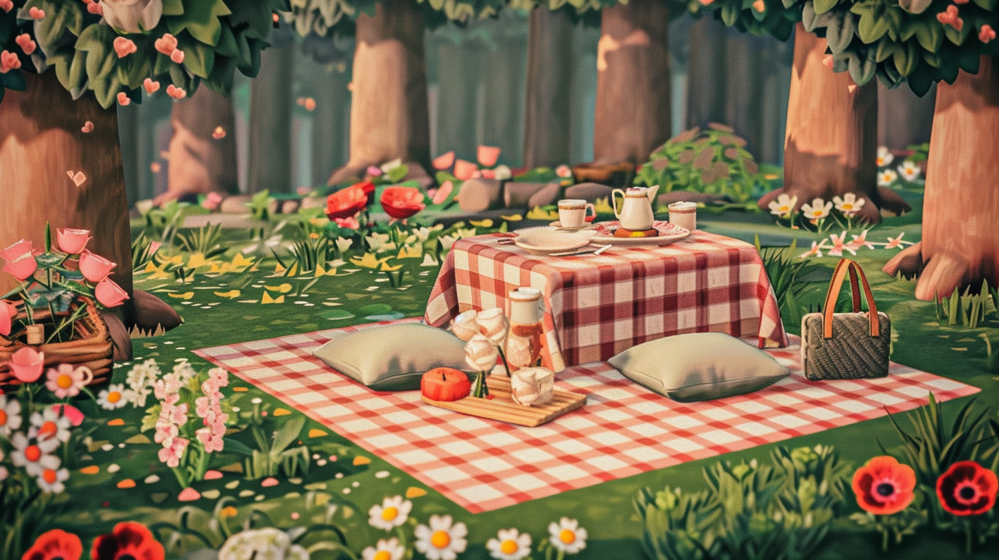 cottagecore picnic blanket acnh