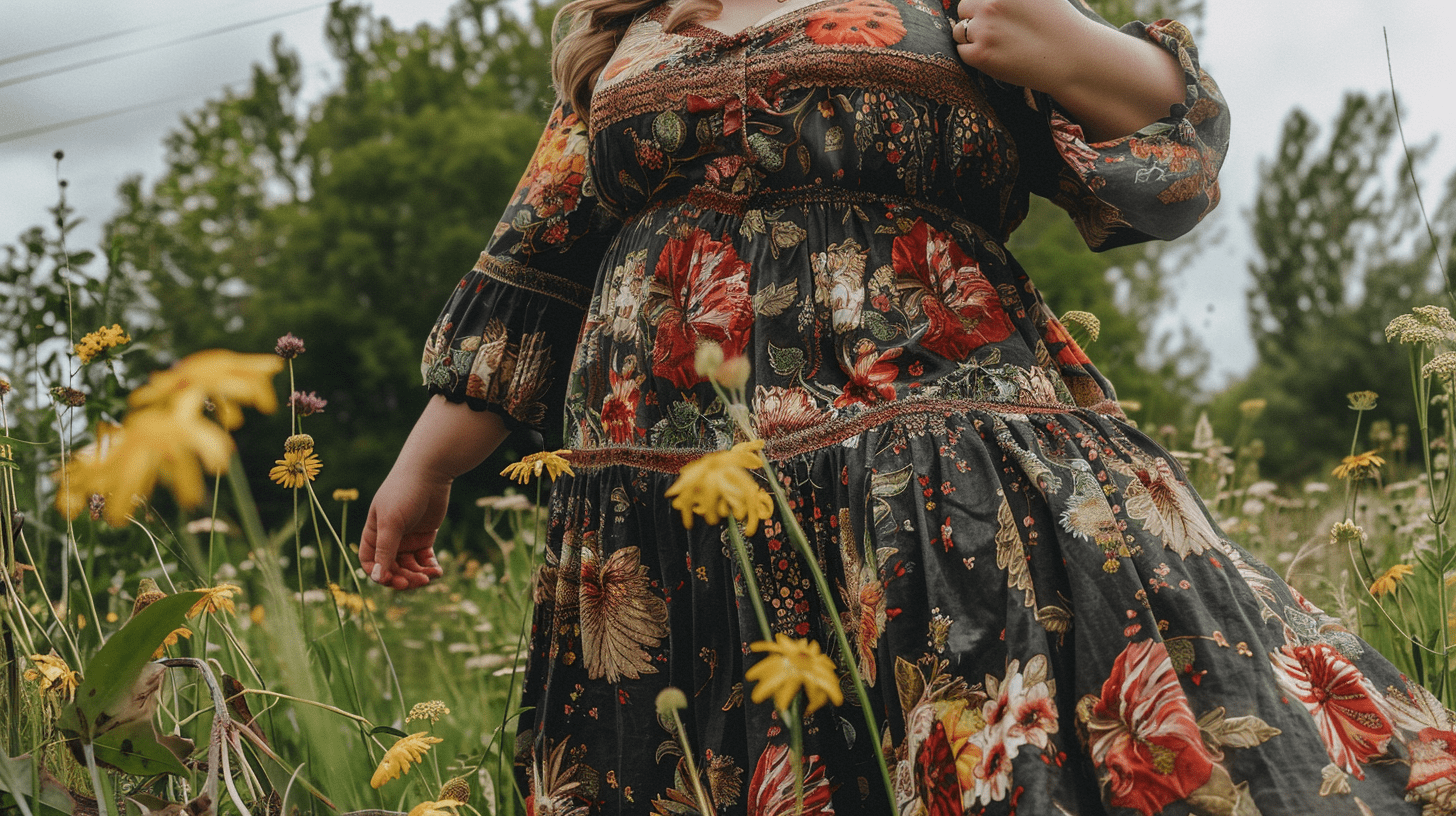 Plus Size Cottagecore Dresses
